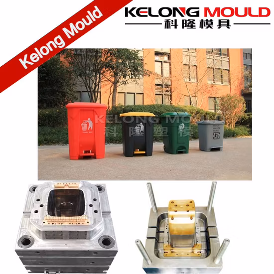 Especializada en la fabricación de moldes para botes de basura de gran capacidad para exteriores de 30L, 50L, 80L y 100L/moldes de plástico para botes de basura