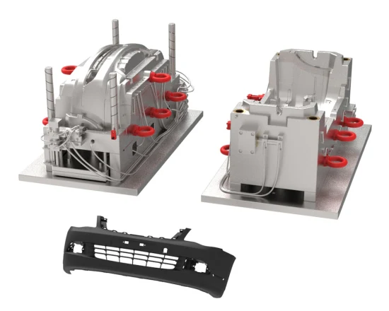 Molde de inyección de parte del cuerpo del parachoques delantero del parachoques plástico del coche